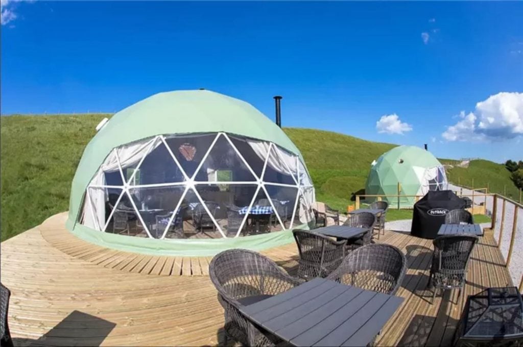 Geodesic glamping