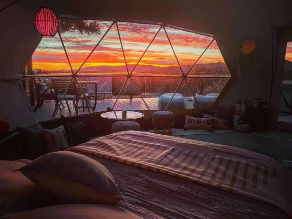 Geodesic glamping