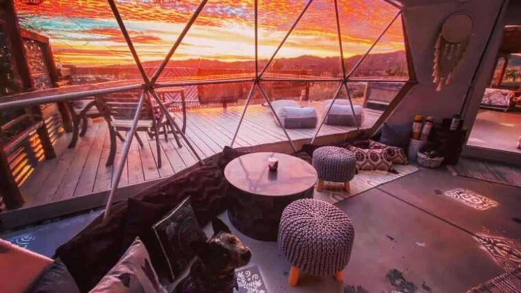 Geodesic glamping