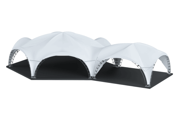 Стыковка шатров ArcoTenso Hexagonal и ArcoTenso Dune
