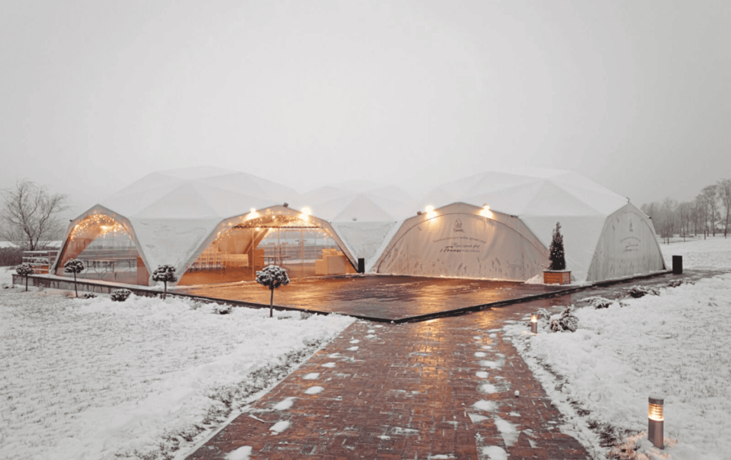 Шатер для зимненго мероприятия