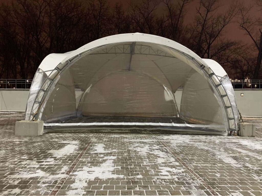 Утепленный зимний шатер