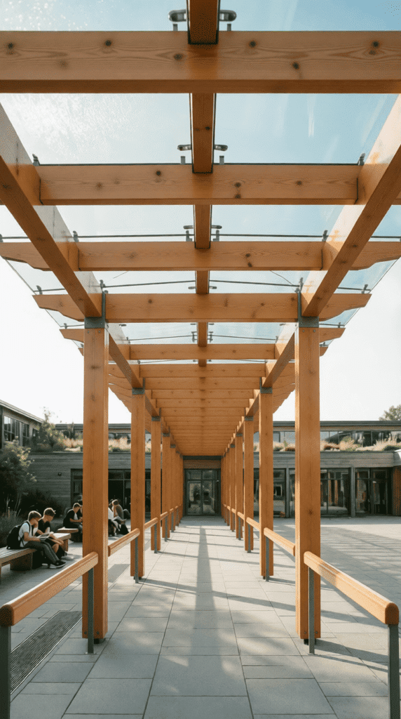 пергола в школе